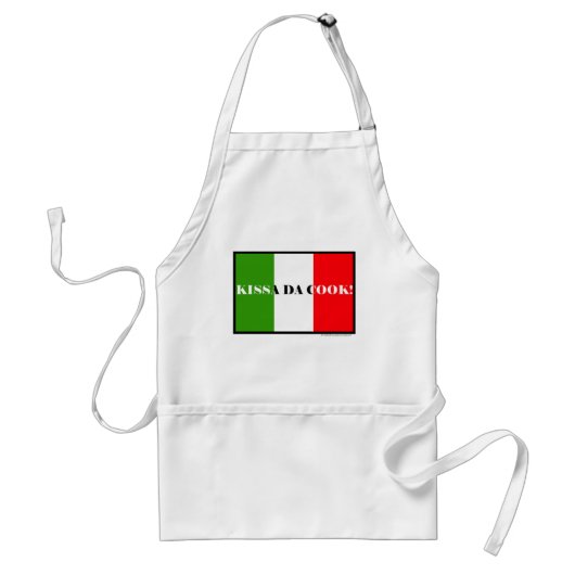 Funny Italiaanse Chef Apron Standaard Schort (Voorkant)