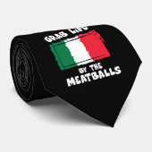 Funny Italiaanse Gift Idea Meatball Italië vlag1 Stropdas (Opgerold)