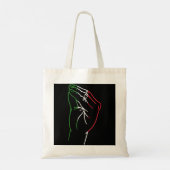Funny Italiaanse hand Gesture Italiaanse vlag Ital Tote Bag (Achterkant)