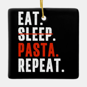 Funny Italiaanse pasta Lovers Gezegde Keramisch Ornament