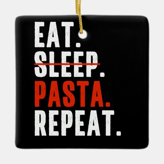 Funny Italiaanse pasta Lovers Gezegde Keramisch Ornament (Voorkant)