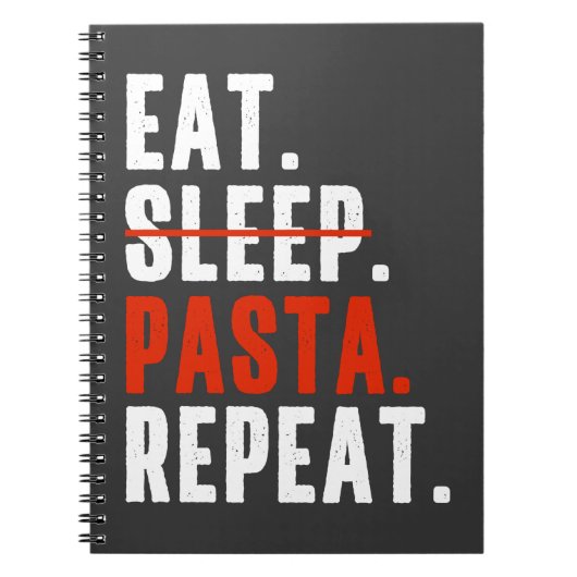 Funny Italiaanse pasta Lovers Gezegde Notitieboek (Voorkant)
