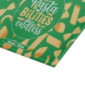 Funny Italiaanse Quote Retro Pasta Pattern Snijplank (Hoek)