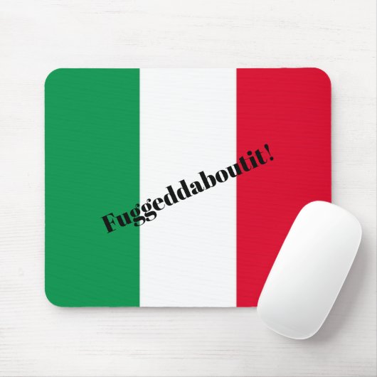 Funny Italiaanse vlag Mousepad Muismat (Met muis)