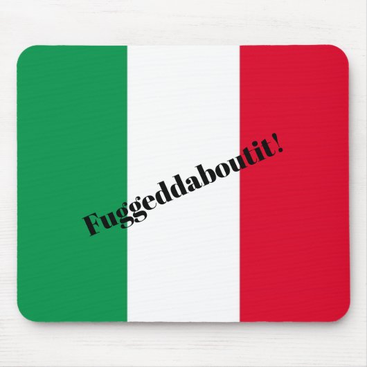 Funny Italiaanse vlag Mousepad Muismat (Voorkant)