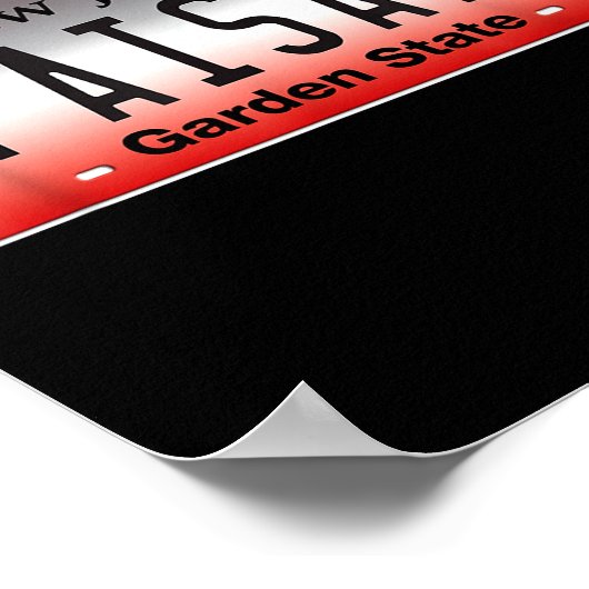 Funny Italian American Flag Paisan Nj New Jersey C Poster (Hoek)