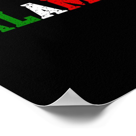 Funny Italian American Food Slang Calamari Galamad Poster (Hoek)