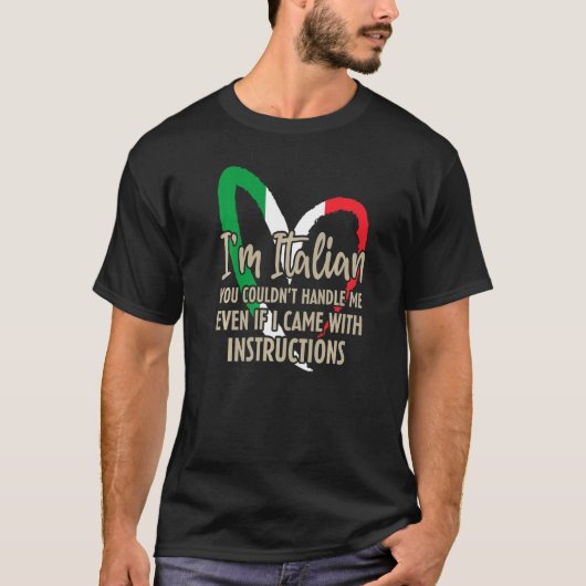 Funny Italian Sayings Im Italian Premium T-shirt (Voorkant)