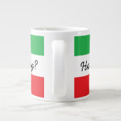 Funny Italy Accent and Flag Grote Koffiekop (Achterkant)