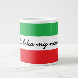 Funny Italy Accent and Flag Grote Koffiekop