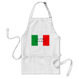 Funny Italy Accent and Tricolore Flag of IIaly Standaard Schort