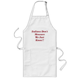 Funny Italy Apron Gift Lang Schort