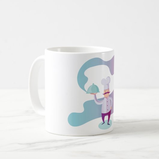 Funny Italy Chef Coffee Mok (Voorkant links)