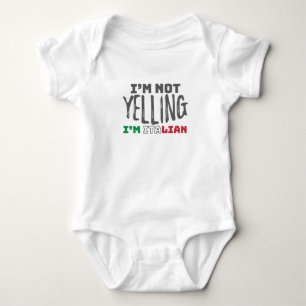 Funny Italy Joke is niet blij om Italiaans Italië Romper