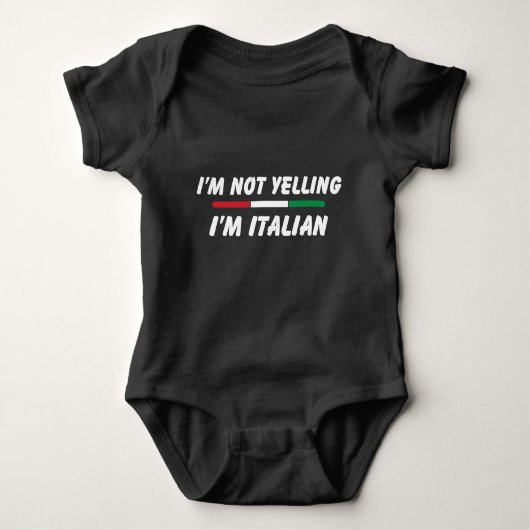 Funny Italy Joke, Italiaans-Amerikaanse familie Romper (Voorkant)