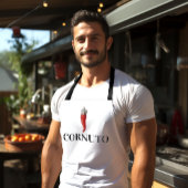 Funny Italy Red Horn Pendant Schort