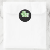 Funny its Cookie Time Scouts Girl Kinder Scouting Ronde Sticker (Tas)