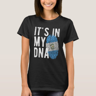 Funny it's in my DNA Guatemala flag Fingerprint T-shirt