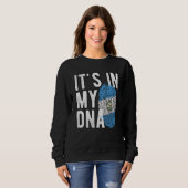Funny it's in my DNA Guatemala flag Fingerprint Trui (Voorkant volledig)