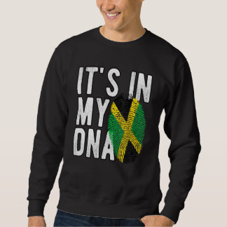 Funny it's in my DNA Jamaica flag Fingerprint Trui