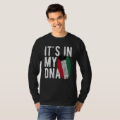Funny it's in my DNA Kuwait flag Fingerprint T-shirt (Voorkant volledig)