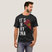 Funny It's In My Dna Papua New Guinea Flag Fingerp T-shirt (Voorkant volledig)