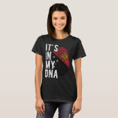 Funny It's In My Dna Papua New Guinea Flag Fingerp T-shirt (Voorkant volledig)