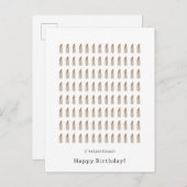 Funny I've Lost Count Happy Birthday Candles Card Briefkaart (Voorkant / Achterkant)