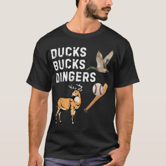 Funny jacht baseball met eenden, bokken en homers t-shirt