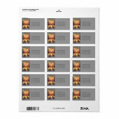 Funny Jack O Lantern Adres Label (Full Sheet)