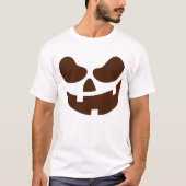 Funny Jack-o'-Lantern Face Halloween T-Shirt (Voorkant)
