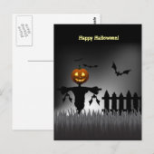 Funny Jack-o'-Lantern Scarecrow-postkaarten Briefkaart (Voorkant / Achterkant)