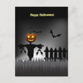 Funny Jack-o'-Lantern Scarecrow-postkaarten Briefkaart (Voorkant)