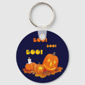 Funny Jack O'Lantern Halloween Gift Sleutelhanger (Voorkant)