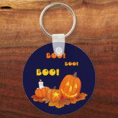 Funny Jack O'Lantern Halloween Gift Sleutelhanger (Voorkant)