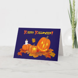 Funny Jack O'Lantern Halloween Kaart