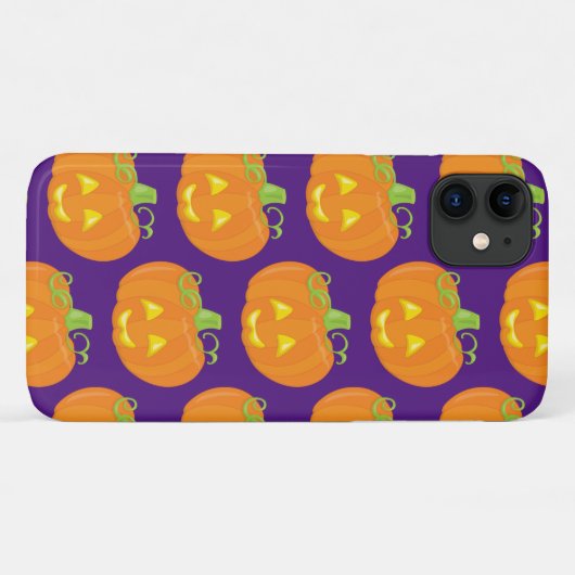 Funny Jack O'Lantern Pumpkin Halloween Pattern Case-Mate iPhone Case (Achterkant (horizontaal))