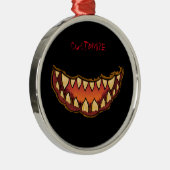 Funny Jack o'lantern Thunder_Cove Metalen Ornament (Rechts)