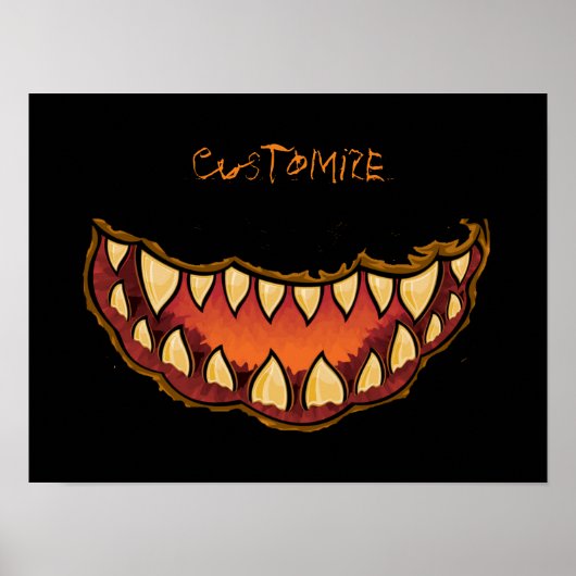 Funny Jack o'lantern Thunder_Cove Poster (Voorkant)