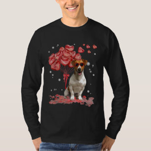 Funny Jack Russell Terrier Hart Valentijnsdag Do T-shirt
