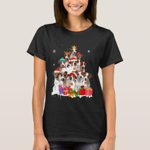 Funny Jack Russell Terrier-kerstboom Pet Dog T-shirt