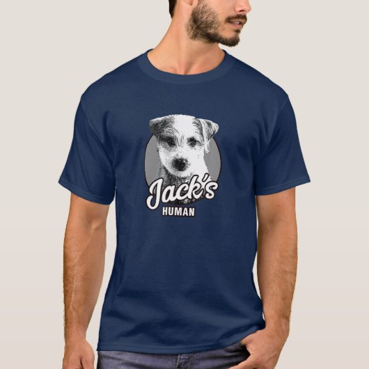 Funny Jack's Human Cute Dog Lover's Pet T-shirt (Voorkant)