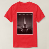 Funny Jacksonville FL Eiffel Tower Wrong City Naam T-shirt (Design voorkant)