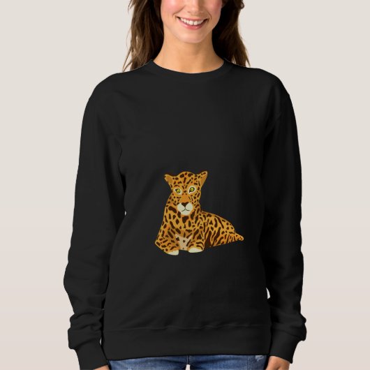 Funny Jaguar Painting Pullover (Voorkant)