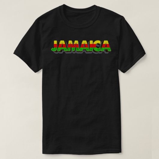 Funny Jamaica Flag Palm Summer Vacation dad of the T-shirt (Design voorkant)