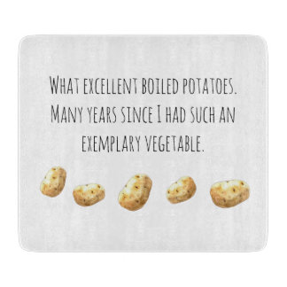 Funny Jane Austen Inspired Boiled Potato Quote Snijplank