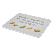 Funny Jane Austen Inspired Boiled Potato Quote Snijplank (Hoek)
