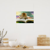 Funny Jane Austen Quote en Kitten Poster (Keuken)