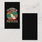 Funny Janitor Lawn Mowing Landscaper Visitekaartje (Voorkant / Achterkant)