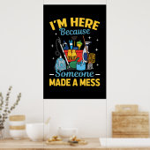 Funny Janitor Poster (Keuken)